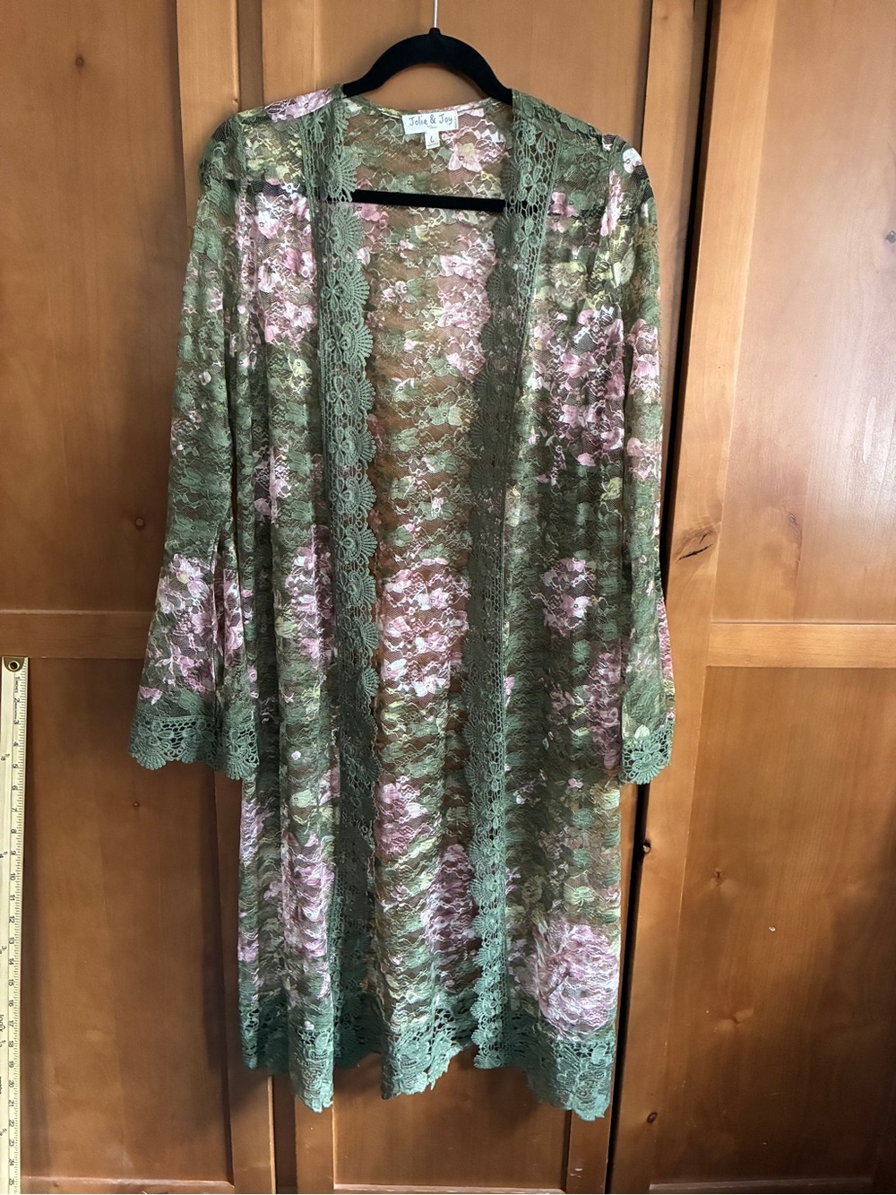 Jolie & Joy Floral Lace  - Pink & Green. No tags but never worn. #110